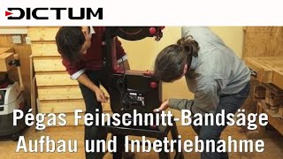 Pegas FeinschnittBandsäge 1  Aufbau und Inbetriebnahme [upl. by Ravi]