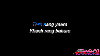 Tere Sang Yaara  Karaoke [upl. by Gnouv]