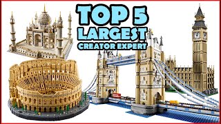 COMPILATION TOP 5 Largest Creator Expert LEGO sets of All Time  Speed Build for Collectors [upl. by Halstead]