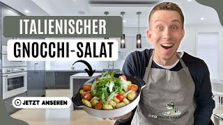 GnocchiSalat mit Rucola und getrockneten Tomaten Rezept italienisch 🇮🇹 [upl. by Deckert]