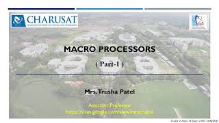 Macro Processor Part1 [upl. by Rocray]