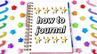 HOW TO START JOURNALING✨ journaling for beginners the best way to journal in 2023 [upl. by Aver514]