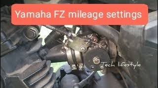 yamaha fzs Yamaha fzs v2 mileage settings tech life style [upl. by Etnovad]