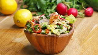 Middle Eastern Pita Salad Fattoush Salad [upl. by Hi]