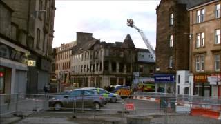 The Aftermath of The George Pub Fire Paisley  former Websters  HD [upl. by Nirac640]