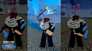 Dragon TridentSpikey TridentTrident Sword Rework ReviewShowcase Blox Fruits [upl. by Kifar]