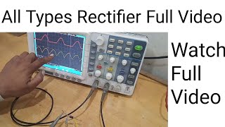 bridgerectifier practical experiment oscilloscope rectifier types working waveform hindi [upl. by Uel]