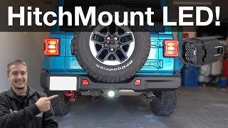 Installing the Diode Dynamics HitchMount LED Pod  Jeep Wrangler JL [upl. by Covell370]