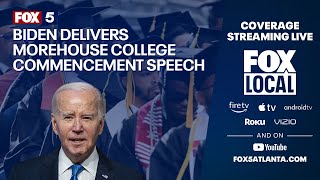 WATCH LIVE President Biden delivers the commencement address at Morehouse College  FOX 5 NEWS [upl. by Bonnie]