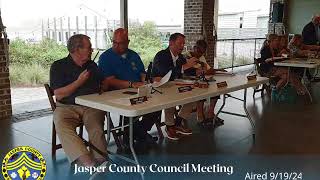 Jasper County Council Public Hearing Only 91924 [upl. by Erdnaek]