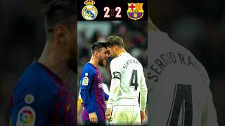 Real Madrid 🆚️ Barcelona 22 Epic Match Highlights football shorts ronaldo messi futbol [upl. by Aneetsirk465]