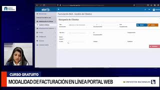 CURSO VIRTUAL MODALIDAD DE FACTURACIÓN PORTAL WEB EN LÍNEA [upl. by Swanhilda386]