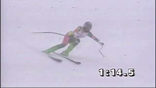 Petra Kronberger wins downhill Serre Chevalier 1991 [upl. by Hutchison]