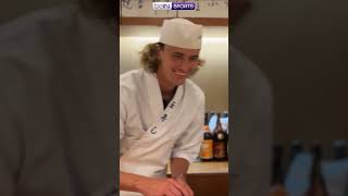 Alexander Zverev makes sushi for Felix AugerAliassime [upl. by Nanci145]