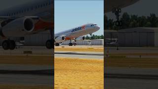 Jetstar A321 Takeoff from Broome shorts aviation xplane [upl. by Malachy]