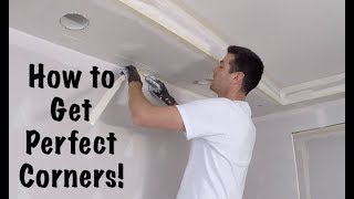 HOW TO TAPE DRYWALL INSIDE CORNERS [upl. by Ahtiekahs]