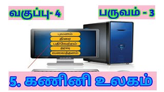 கணினி உலகம் புத்தகப் பயிற்சிகள்  நான்காம் வகுப்பு 4 th std 3 term tamil  Kanini ulagam book back [upl. by Ahsinet]