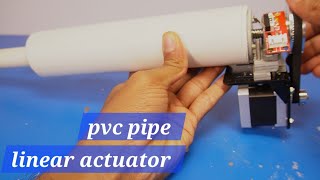 LINEAR ACTUATOR from pvc pipe [upl. by Cahan]