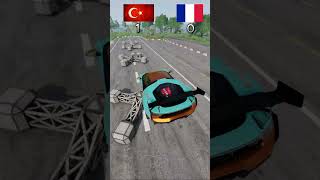 Türkiye vs Fransa İNANILMAZ Mücadele  türkiye beamng futbol fransa [upl. by Zahc]