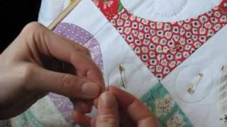 Hand Quilting 2  Threading and Making the Knot [upl. by Zemaj]