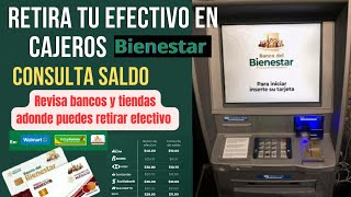 Como retirar dinero en cajeros Bienestar [upl. by Amalle]