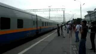 Talgo train arriving at Almaty [upl. by Bruns582]