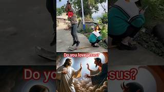 SATAN😈😂  JESUS WIN❤  JESUS PAPA❤💫 shorts jesus love [upl. by Nahtan]