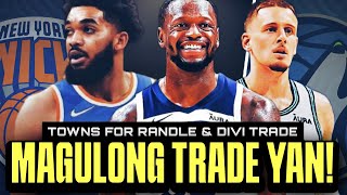 MAGULO ang trade na to Karl Anthony Towns for Randle and DiVincenzo Wolves and Knicks trade stars [upl. by Bakki]