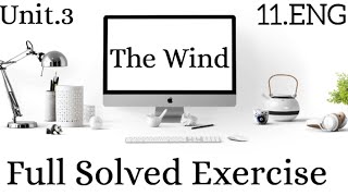 Unit3 The WindFull Solved ExerciseQ\A Poetic Devicesgrammar 11th English nbf education [upl. by Noland]