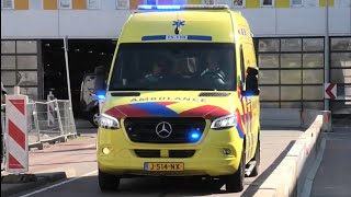 Veel verschillende Haagse Ambulances en Politie met spoed onderweg in Den Haag [upl. by Kieffer790]