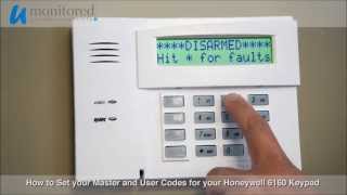 Honeywell  How to Set User amp Master Codes [upl. by Ahsenhoj]