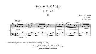 Clementi  Sonatina Op 36 No 2 33 [upl. by Simpkins]