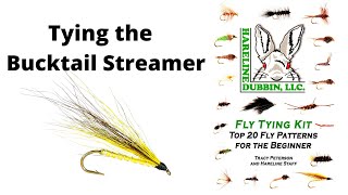 Fly Tying the Bucktail Streamer  Hareline Fly Tying Material Kit [upl. by Zampino]