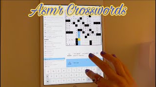 Crosswords ASMR 📝 Female Gum Chewing and Whispering  Part 1 [upl. by Wiebmer]