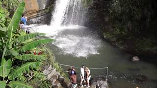 Man jumps to near certain death  Concord waterfall Grenada [upl. by Rosol]