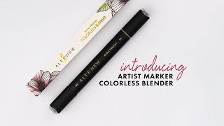 Altenew Product Intro  Artist Markers Colorless Blender [upl. by Aliwt]