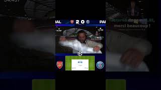 Limmigré parisien réagit a donnarumma psgarsenal 😂😂 shorts football psg arsenal [upl. by Flann]