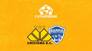 JORNADA ESPORTIVA  CRICIÚMA X BARRA  CATARINENSE 2024  24032024 [upl. by Sansen]