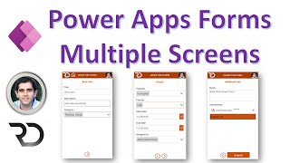 Multiple Screen Form Control in Power Apps [upl. by Nonnaihr]