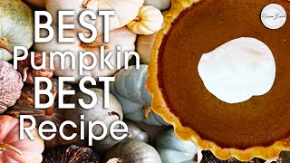 BEST PUMPKIN for Pumpkin Pie amp BEST PUMPKIN PIE RECIPE EVER by scratch [upl. by Caughey984]