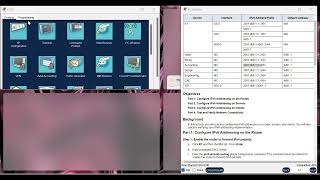 1266 Packet Tracer  Configure IPv6 Addressing [upl. by Enilarak]