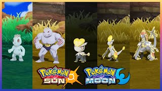 Pokemon Sun amp Moon  MachopMachokeJangmooHakamoo amp Kommoo Locations [upl. by Goldsworthy492]