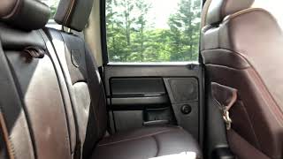 Dodge Ram interior grey to black  long horn seats [upl. by Eniloj39]