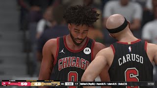 “ManOfLamb b cooking with The NO Pelicans🔥” Caruso Bulls vs Pelicans NBA 2K24XS Ranked Match [upl. by Namrej]