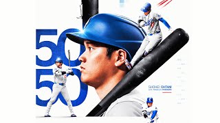 THE FIRST 5050 SEASON EVER Shohei Ohtani you are INCREDIBLE 🦄  大谷翔平ハイライト [upl. by Orimar]