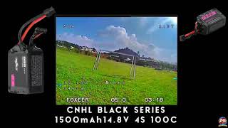 CNHL Black Series 1500mah 148V 4S 100C Lipo Unboxing and Flight Test [upl. by Cowie]