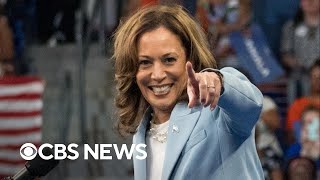 Harris says Trump should quotsay it to her facequot and debate her on policy [upl. by Namwen534]