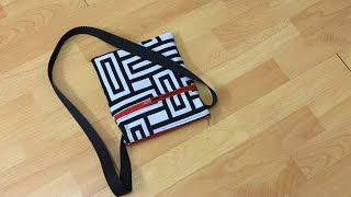 Petit sac pratique et facile à réaliser  Tuto couture Madalena [upl. by Leuneb57]