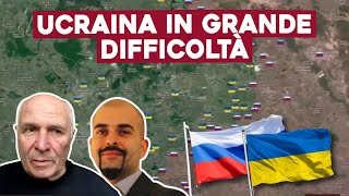 UCRAINA IN GRANDE DIFFICOLTÀ e con POCHI SOLDATI ANALISI con GEN CAMPORINI e E BROGI [upl. by Ydennek]