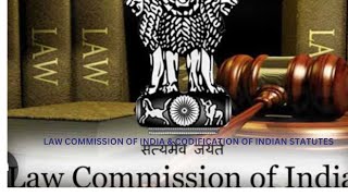 LAW COMMISSION OF INDIA amp CODIFICATION OF INDIAN STATUTES [upl. by Britton]